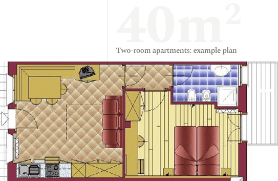 Two-room apartments Two-room apartments